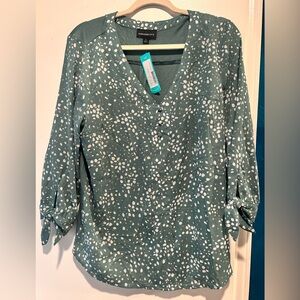 Green Printed Women's Blouse